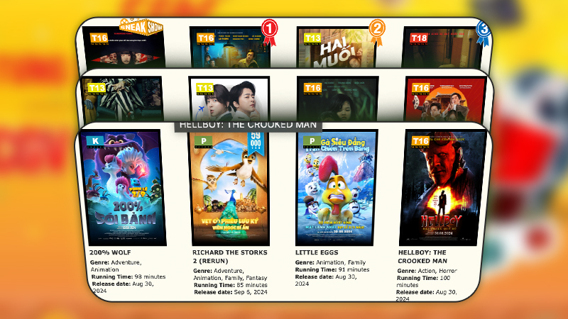 Lịch chiếu phim CGV Củ Chi