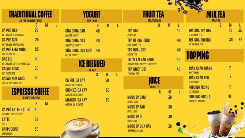 Menu Đồ Ăn tại Mega GS Cinemas Lý Chính Thắng